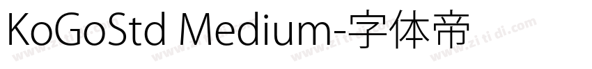 KoGoStd Medium字体转换
